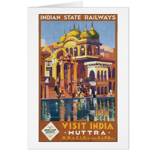 Visit India Muttra Cards (Front)