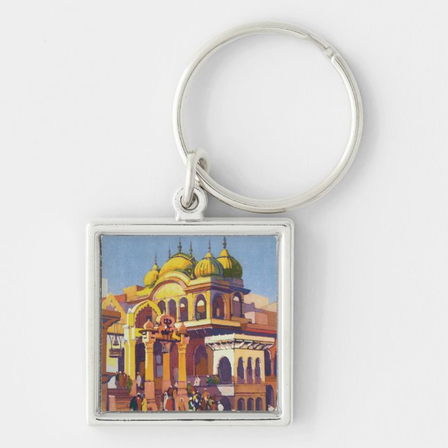 Visit India Muttra Keychain (Front)