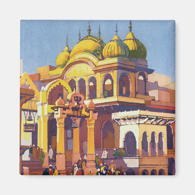 Visit India Muttra Magnet (Front)