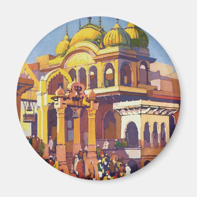 Visit India Muttra Magnet (Front)