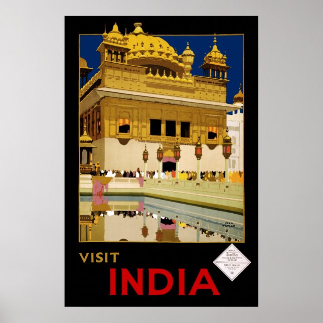 Visit India Poster (Front)