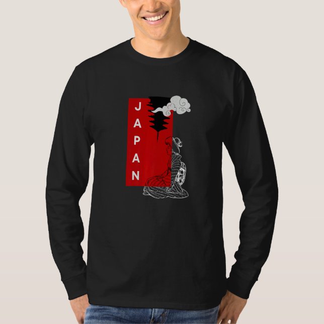 Visit Japan Cool Minimalistic Japanese Love Okinaw T-Shirt (Front)