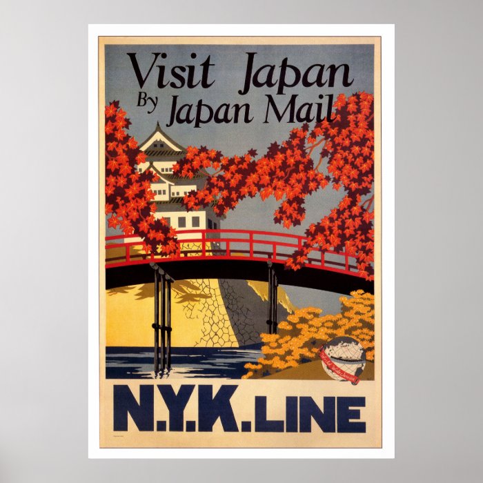 Visit Japan Retro Poster