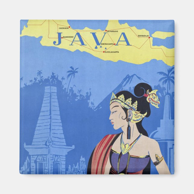 Visit Java Magnet (Front)