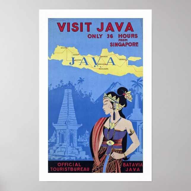 Visit Java Poster (Front)