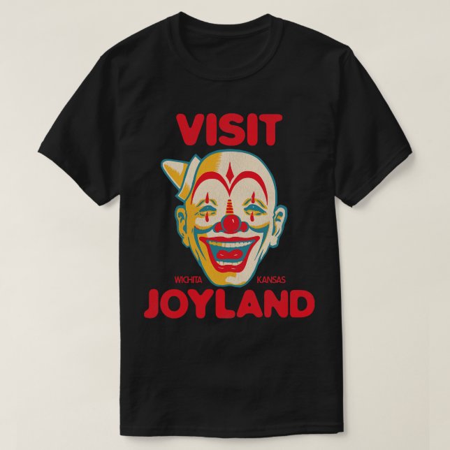 Visit Joyland Retro Defunct Amusement Park Wichita T-Shirt (Design Front)