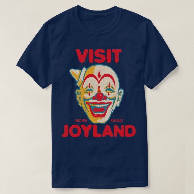 Visit Joyland Retro Defunct Amusement Park Wichita T-Shirt (Design Front)
