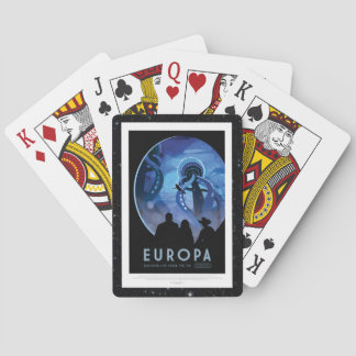Visit Jupiter Moon Europa - Space Tourism Advert Poker Cards