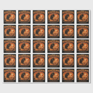 Visit Korvanis – Vintage Desert Planet Travel Post Wrapping Paper