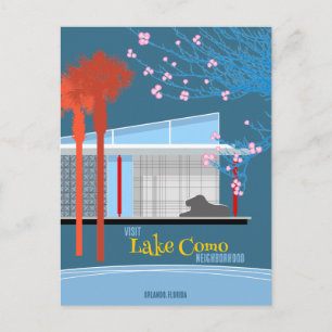 Visit Lake Como Neighborhood Postcard