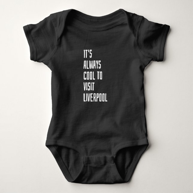 Visit Liverpool Baby Bodysuit (Front)