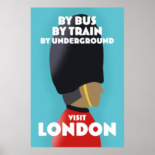 Visit London Art print. Poster