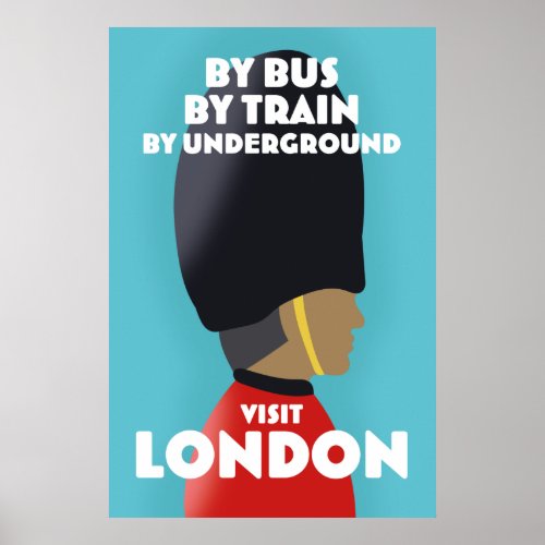 Visit London Art print Poster