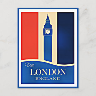 Visit London, England Postcard