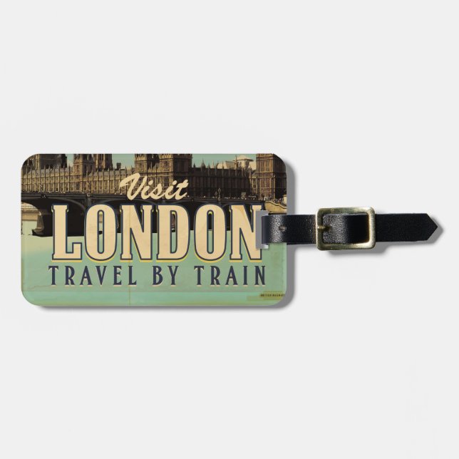 Visit London vintage poster Luggage Tag (Front Horizontal)