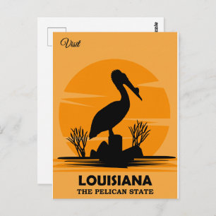 Visit Louisiana, The Pelican State, Postcard