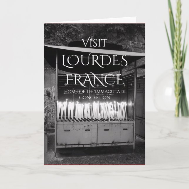 Visit Lourdes France Card (Front)