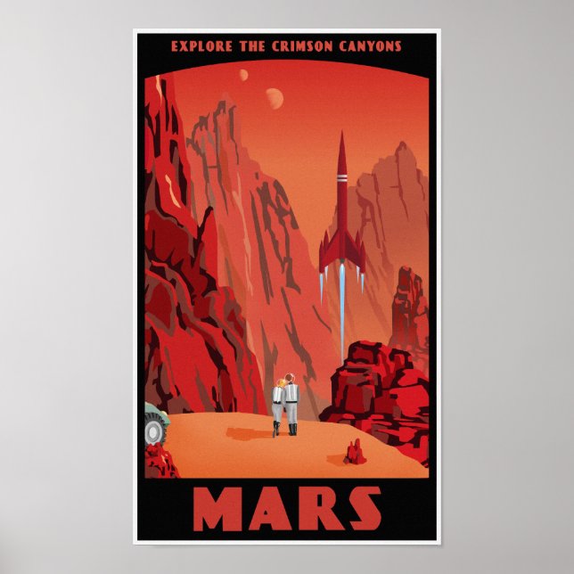 Visit Mars Poster (Front)
