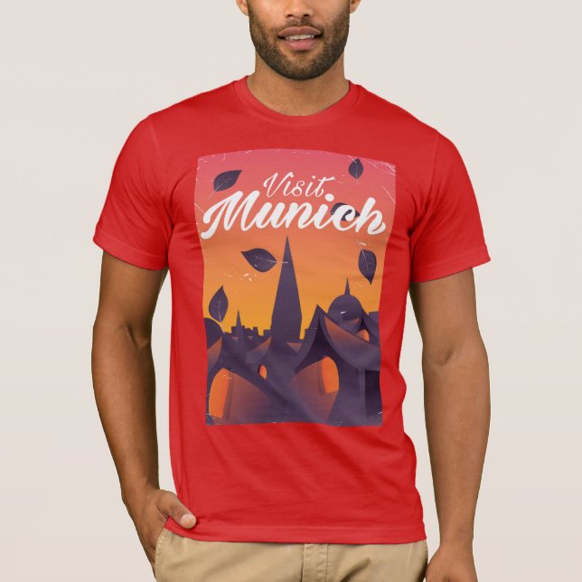 Visit Munich Germany travel poster T-Shirt (Front)