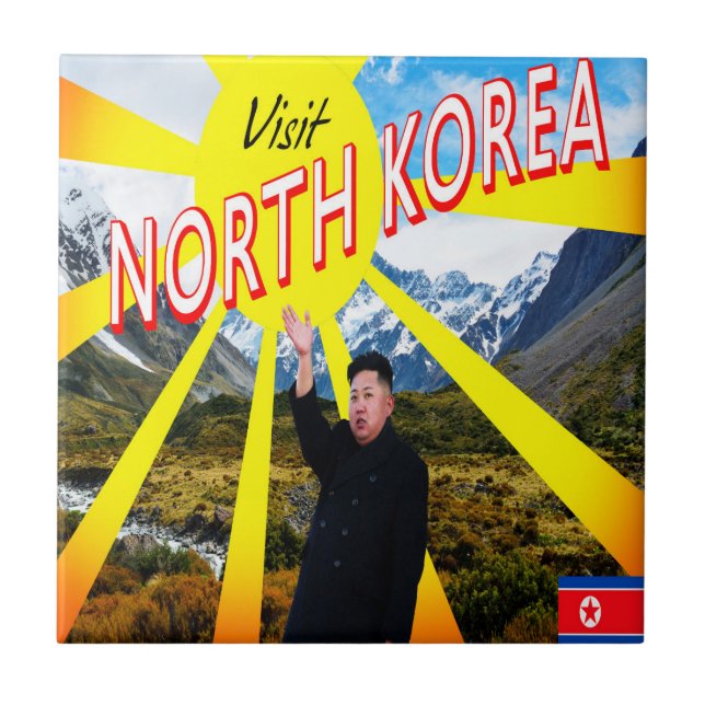 Visit North Korea Tile (Front)