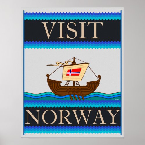 Visit Norway Home Office Decor 125x16