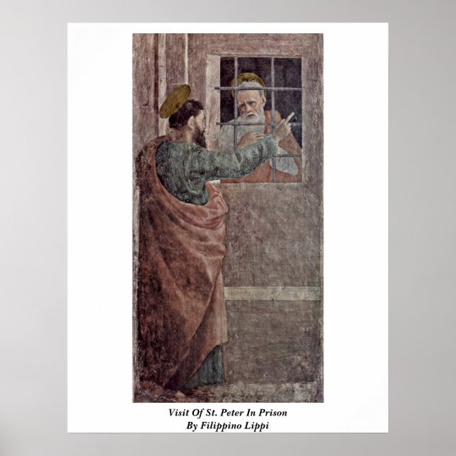 Visit Of St. Peter In Prison By Filippino Lippi Poster (Front)