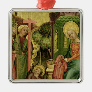 Visit of the Angel, from the right wing Metal Ornament