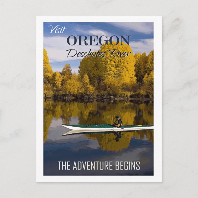 Visit Oregon, Deschutes River, Postcard (Front)