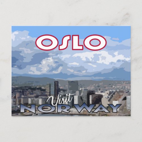 Visit Oslo Norway _ postcard