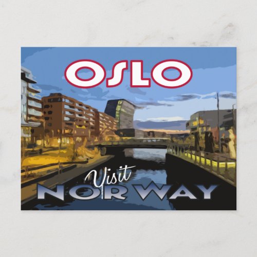 Visit Oslo Norway _ postcard