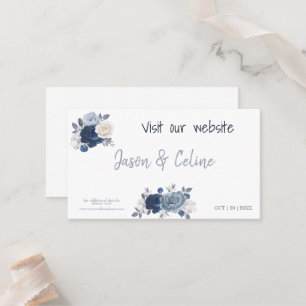 Visit our Website Wedding Card