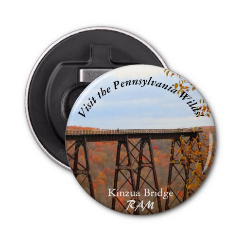 Visit PA Wilds Picturesque Souvenir Kinzua Bridge Bottle Opener