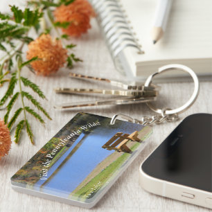Visit PA Wilds Picturesque Souvenir Twin Lakes ANF Keychain