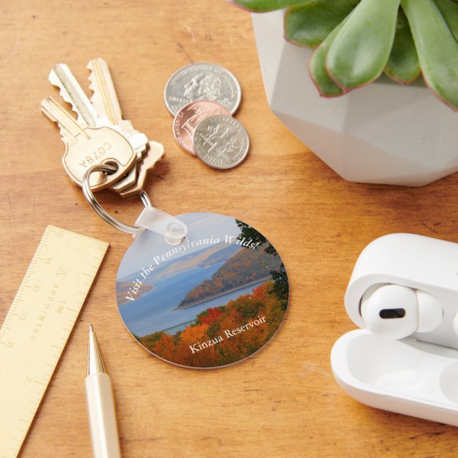 Visit PA Wilds Scenic Souvenir Kinzua Reservoir Keychain (Desk)