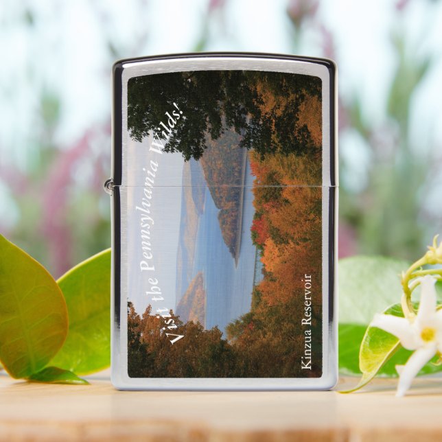 Visit PA Wilds Scenic Souvenir Kinzua Reservoir Zippo Lighter (On Table)