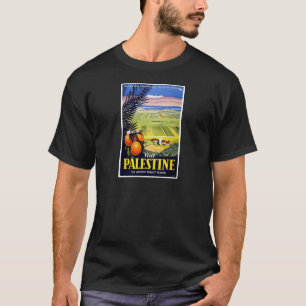 Visit Palestine 2 Holy Land Vintage Travel Art T-Shirt