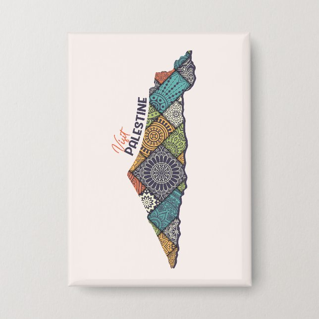 Visit Palestine: Heritage Within the Map Button (Front)