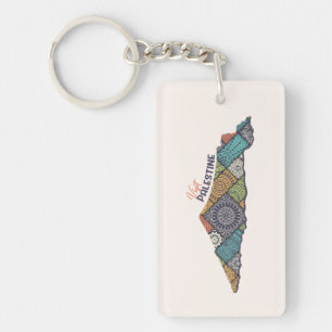 Visit Palestine: Heritage Within the Map Keychain