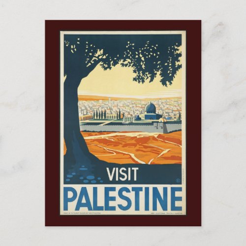 Visit Palestine Postcard