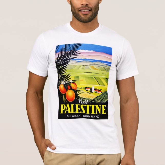 Visit Palestine ~ See Ancient Beauty Revived T-Shirt (Front)