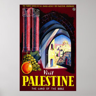 Visit Palestine The Land Of The Bible Poster