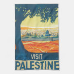 Visit Palestine Vintage Travel Poster Towel at Zazzle