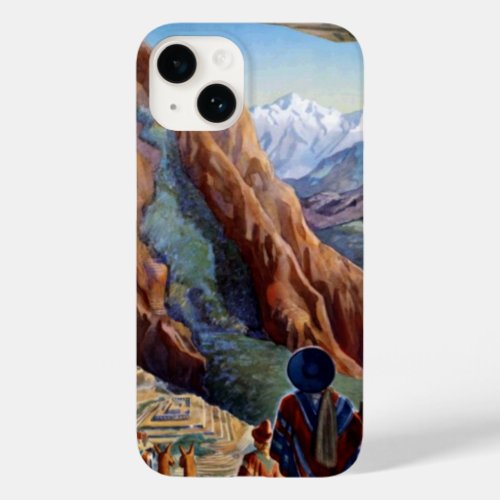 Visit Peru Vintage Travel Case_Mate iPhone 14 Case