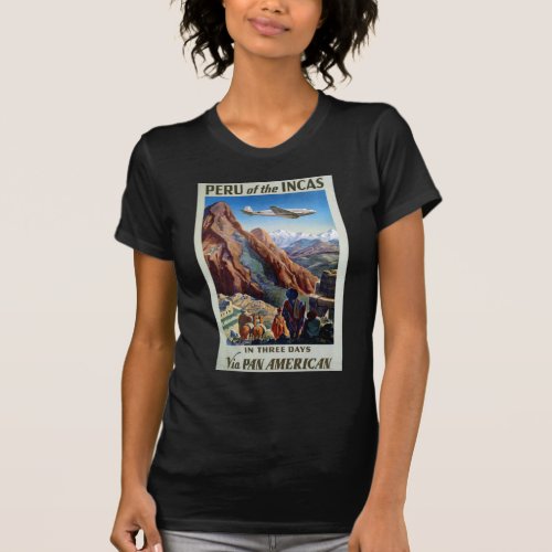 Visit Peru Vintage Travel T_Shirt