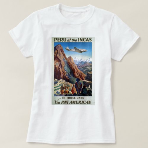 Visit Peru Vintage Travel T_Shirt