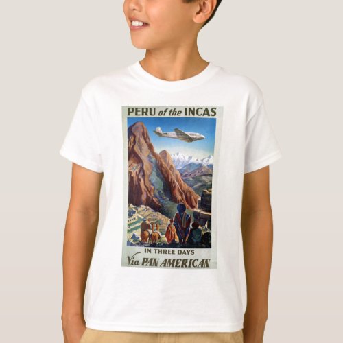 Visit Peru Vintage Travel T_Shirt