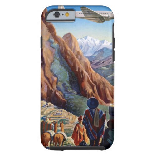 Visit Peru Vintage Travel Tough iPhone 6 Case