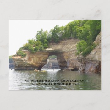 Visit Pictured Rocks National Lakeshore! Postcard by YooperLove at Zazzle
