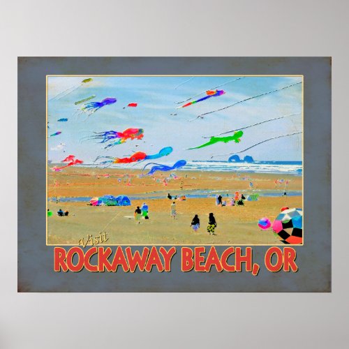 Visit Rockaway Beach OR Poster