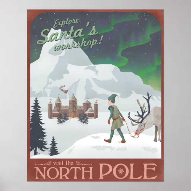 north pole poster